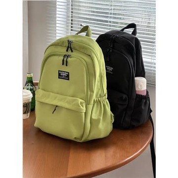 新品特惠原創設計款簡約日韓電腦背包書包森系校園帆布雙肩包男女