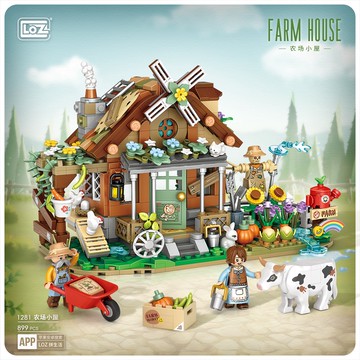 LOZ微型積木農場小屋