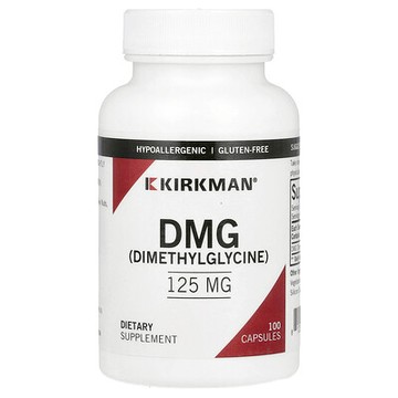 Kirkman Labs, DMG（二甲基甘氨酸），125 毫克，100 粒膠囊