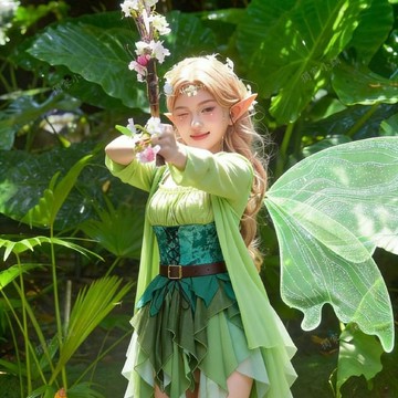 【臺灣-出貨】連衣裙綠野仙蹤精靈裙魔法少女寫真禮服童話服裝角色扮演禮服學生05jk