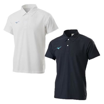 Mizuno 美津濃 短袖上衣 男裝 排汗Polo衫 台灣製 白/黑【運動世界】32TAC51501/32TAC51509