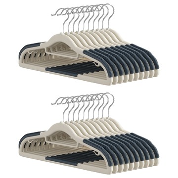 BangJiaShi 幫家適 無痕衣架 10個  孔雀藍  2組