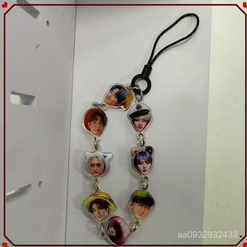 ✨客製化 手機掛飾 來圖定製✨Stray KIDS手機鏈書包掛件亞克力雙麵透明週邊應援裝飾品