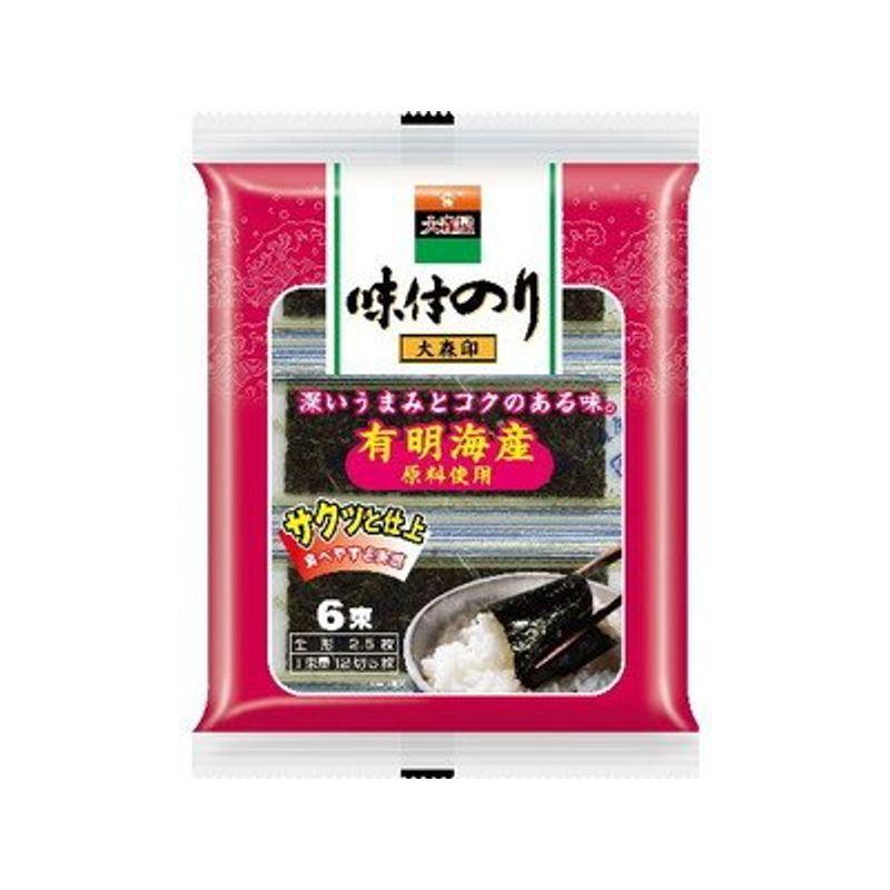 大森屋 味付けのり6束 ×40個