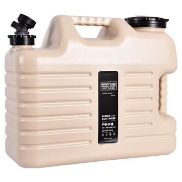 Truly House 戶外食品級18L大容量儲水桶  40x19x35cm  卡其色  1個