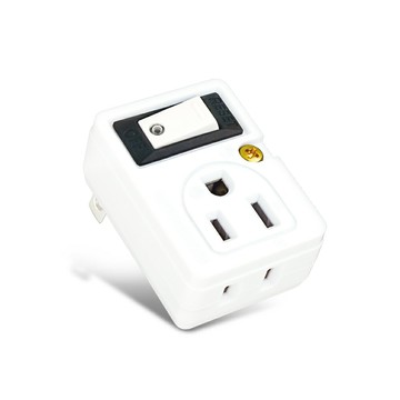 【聖岡科技Dr.AV】TNT-858S 1開 2插 分接器(過載保護 節電開關 LED指示燈)