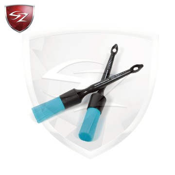 SZ-硬毛洗車輪圈細節刷 洗輪圈 輪胎 內裝 車標清潔 尼龍刷 洗車工具 汽車美容 細節刷 藍毛 硬毛 清潔刷 鋼圈清潔