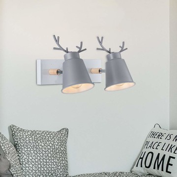 北歐風原木麋鹿壁燈 YP80-816-B2