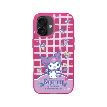 iPhone 16 Clear 粉漾桃 - 三麗鷗-酷洛米 Kuromi - 甜點盛宴
