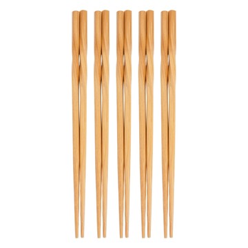 HOLA 和樂家居 竹筷  原木色  5雙筷子  1組