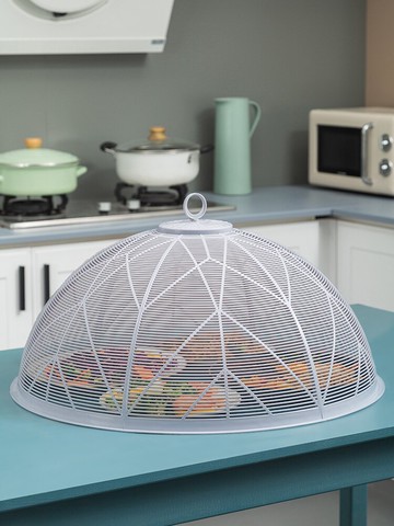 飯菜罩 蓋菜罩防蒼蠅飯菜食物剩菜夏季新款餐桌飯桌罩子防塵網罩家用神器【MJ18115】