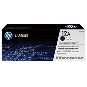 HP 黑色原廠碳粉匣 / 個 Q2612A 12A