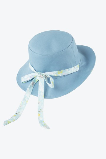 【波麗印花】水嘎咪咪帽帽 兩用帽 防曬漁夫帽  附綁帶 合谷色