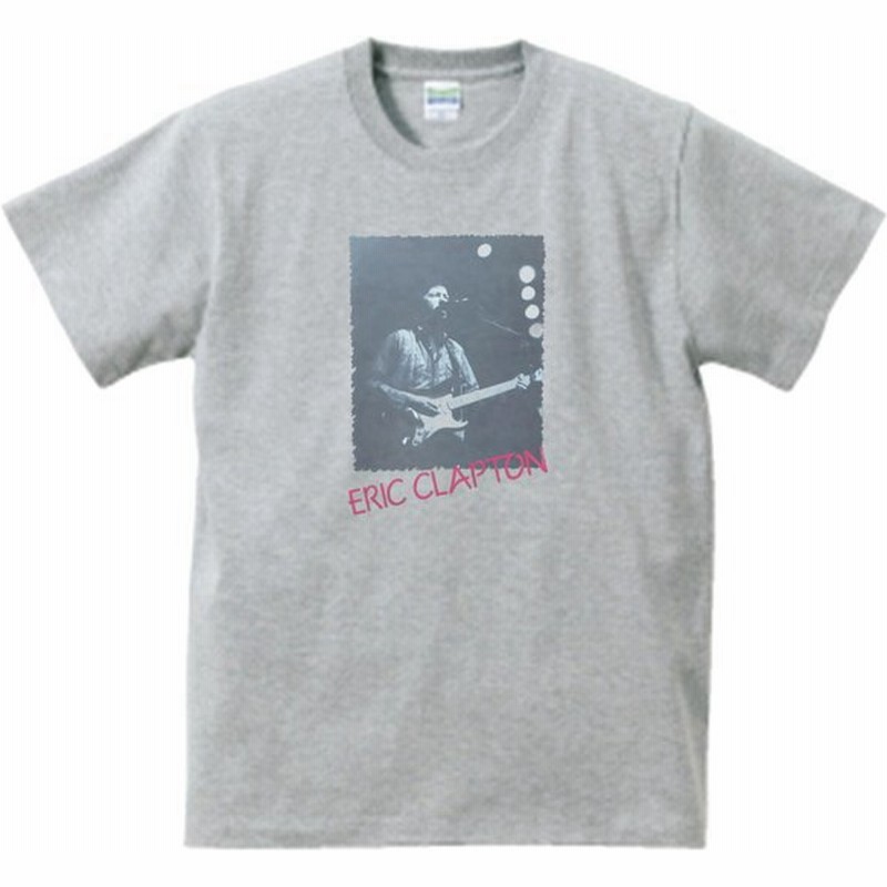 Eric Clapton エリック クラ プトン 音楽 ロック シネマ Tシャツ グレー 通販 Lineポイント最大get Lineショッピング