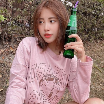 《杜達女孩》超可愛卡通塗鴉率性鴨長袖上衣 卡通印花 薄長袖 印花T恤 長袖T恤 寬鬆上衣 台灣製 MIT 女