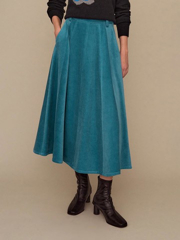 (PW2E9WSCX15WPBL) 10 anniversary corduroy flare sk
