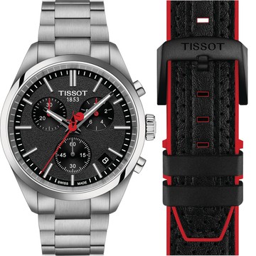 TISSOT 官方授權 PR100 特別版 環西自由車賽石英計時手錶 百貨周年慶-40mm(T1504171105101)