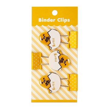 【震撼精品百貨】蛋黃哥Gudetama 三麗鷗 蛋黃哥造型夾子/燕尾夾(3入)-大頭黃#07789 震撼日式精品百貨