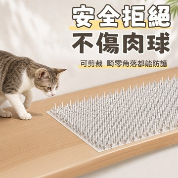 安全防貓刺墊 可裁剪 鈍頭不刺肉球 貓咪自動繞道 家具通用