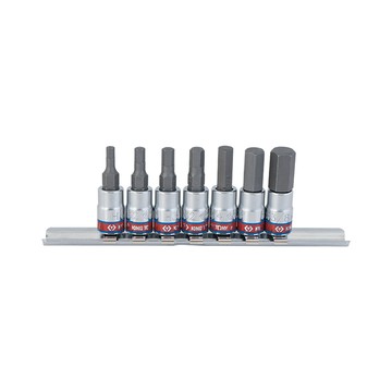KING TONY 專業級工具 7件式 1/4 DR. 六角起子頭套筒組 KT2127SR