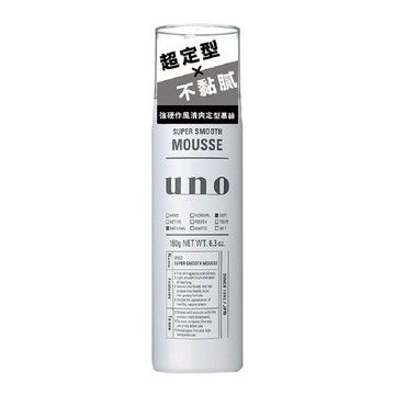 uno 強硬作風清爽定型慕斯  180g  1瓶
