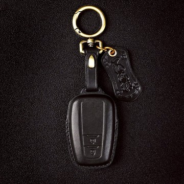 適合豐田 TOYOTA Yaris RAV4 Camry Altis CHR汽車鑰匙皮套 黑