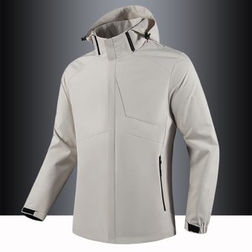 單層沖鋒衣運動外套男2025春秋薄款防風防水工裝夾克戶外登山服潮