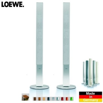 LOEWE 德國原裝  Individual Sound L1 Column Speakers 柱形揚聲器 (金屬銀)