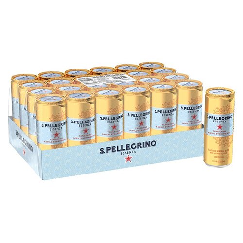 San Pellegrino 聖沛黎洛 零卡香氛氣泡飲 香橙野莓風味 330毫升 X 24罐