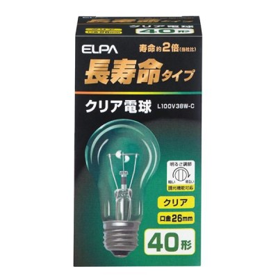 まとめ） ELPA 耐震電球 20W E26 クリア EVP110V20WA55C 〔×35セット〕-