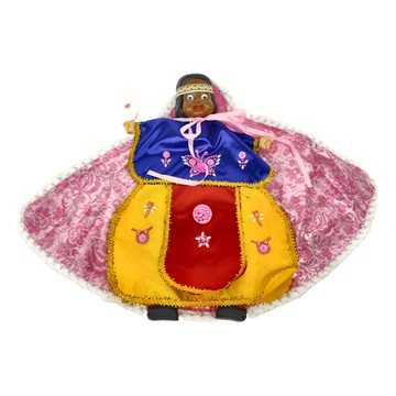 A-ONE 匯旺 可愛披風布袋戲 原住民女孩 DIY 彩繪戲偶組  1個