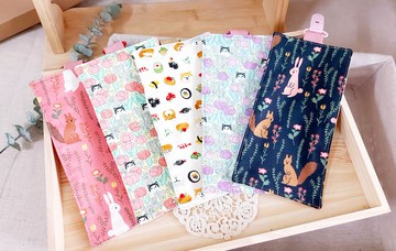 六層紗【夾子式手帕夾】幼稚園手帕 兒童手帕 擦手巾 手帕夾-長款