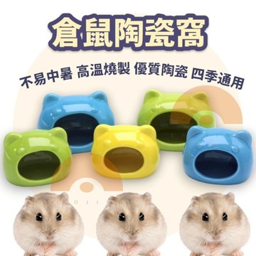 倉鼠陶瓷窩 倉鼠躲避屋 倉鼠陶瓷屋 倉鼠睡窩 倉鼠用品 貓型陶瓷窩 消暑聖品 倉鼠家 小寵睡窩