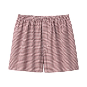 MUJI 男棉質平織布前開平口褲【共3色】