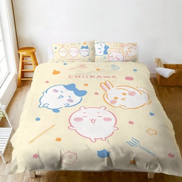 戀家小舖 吉伊卡哇 台灣製 床包 奇妙世界 床單 涼被 單人 雙人 雙人加大 三貝多正版授權 床包枕套 Chiikawa