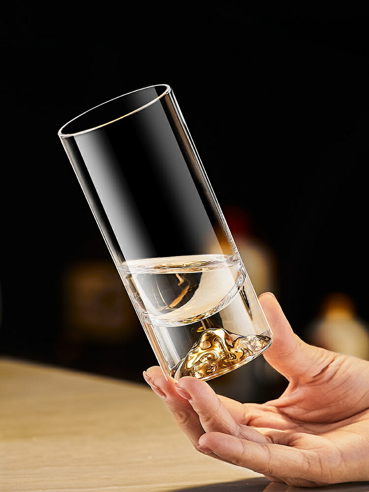 水晶玻璃杯 透明杯玻璃杯水晶杯透明玻璃酒杯水晶玻璃杯高檔水晶玻璃喝水水杯
