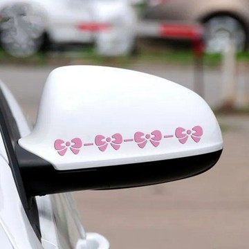 日系車貼💫 卡通蝴蝶結後視鏡貼個性汽車貼紙可愛流行小貼車貼裝飾貼車貼圖案 汽車装饰贴