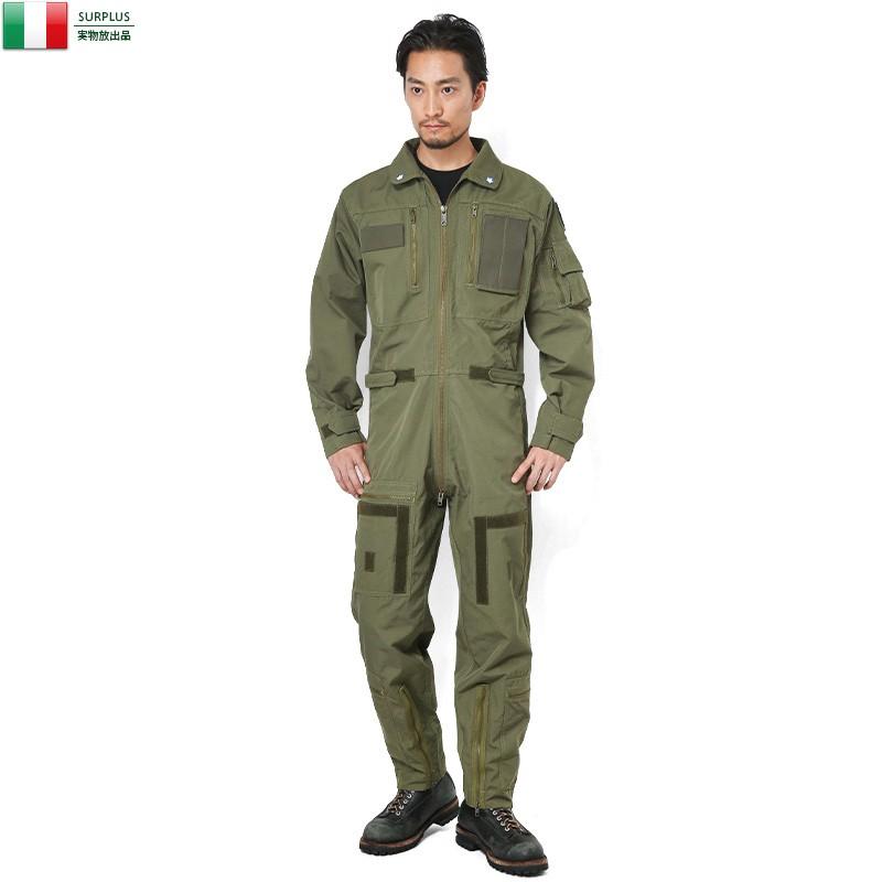 実物 新品 イタリア軍 ノーメックス フライトカバーオール（つなぎ） メンズ ミリタリー オールインワン デッドストック パンツ  作業服【クーポン対象外】【T】 LINEショッピング