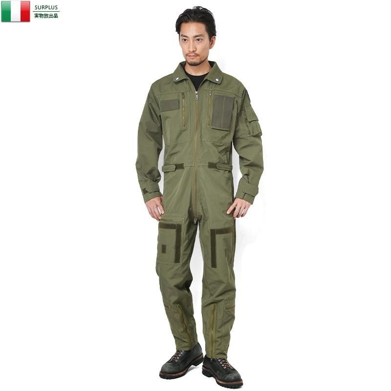 たた　　イタリア軍モールスキンオールインワンカバーオールツナギミリタリー イタリア軍 ワークカバーオール モールスキン ネイビー デッド