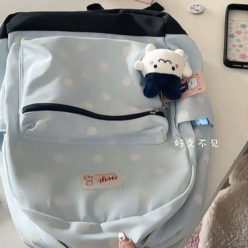 🌸 人氣爆款 🌸高颜值学院风尼龙双肩包女2025新款学生书包情侣双肩通勤旅游背包