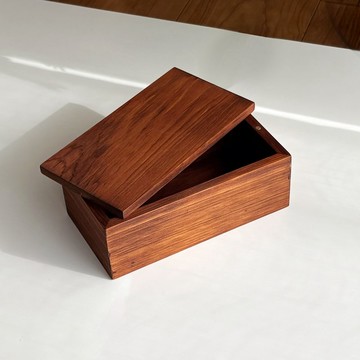 【明順玻璃行】柚木色 mini 檜木盒