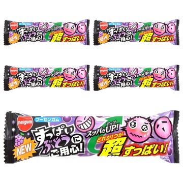 meigum 小心酸葡萄味口香糖  5個  11.4g