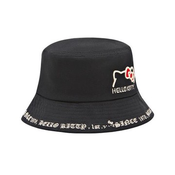 Hello Kitty 凱蒂貓, Hello Kitty since 1976經典黑色盆帽 漁夫帽