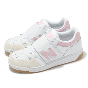 New Balance NB 休閒鞋 480 中童 寬楦 白 粉 魔鬼氈 小朋友 膠底 運動鞋 NB PHB480SP-W