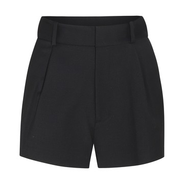 Area - Black Wool Crystal Shorts