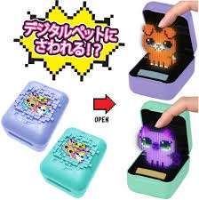 日本 TAKARA TOMY 立體投影 電子寵物機 Cubits 觸控互動 小遊戲 15種角色 像素風 電子雞