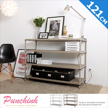 E&J【B07042】GALAXY 平面四層架1213691(超荷重160kg)；鍍鉻架/收納架/LOFT