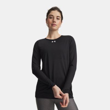 【UNDER ARMOUR】UA 女 Team Tech 長T-Shirt_1376852-001