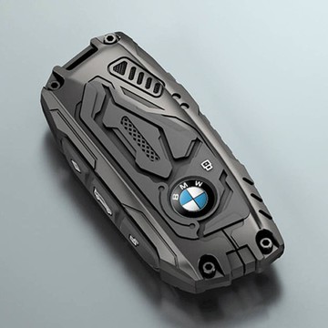 Chronicle Shield Line頂級BMW 3 5 7 8系列金屬鑰匙殼  不適用  夜曲灰 C型