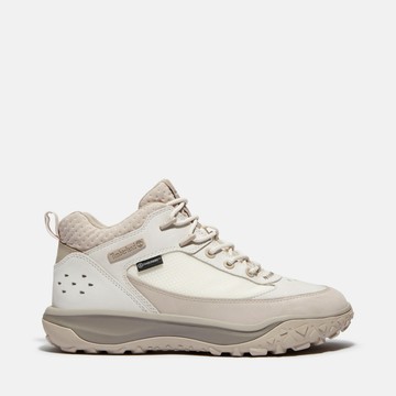 Timberland 男款象牙白Motion 7防水中筒健行鞋｜A2NDCEX4